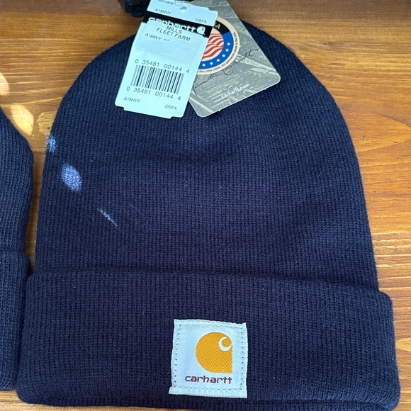 Carhartt Navy Beanie and smaller men’s navy hat - Picture 1 of 3